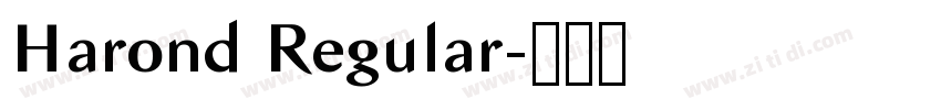 Harond Regular字体转换 Harond Regular字体转换